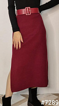 Юбка Kosta 7289 wine - делук