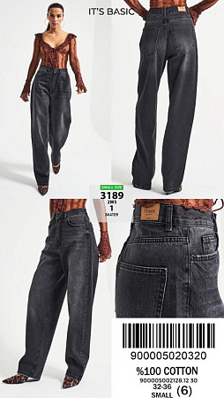 Джинсы Jeans Style 3189-1 d.grey - делук