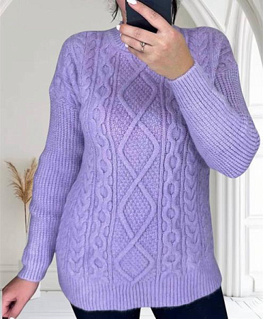 Свитер Elena&Vika 26406 lilac - делук
