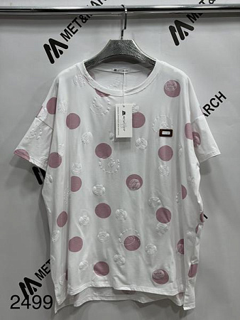 Футболка Met&March 2499-11 white - делук