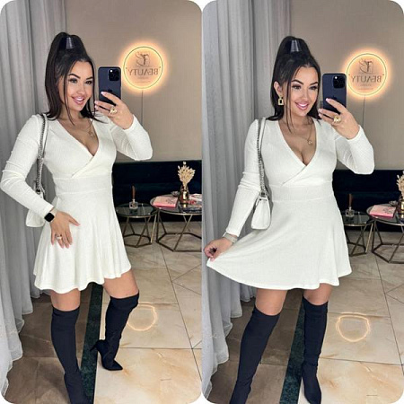 Платье Arina 8063 white - делук