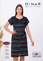 Халат Sss Annet DO-D10858 navy - делук