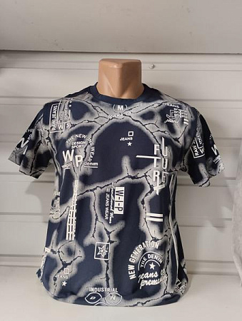 Футболка Panda 1712 navy - делук