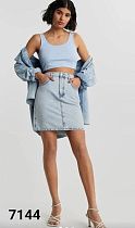 Юбка Jeans Style 7144 l.blue - делук