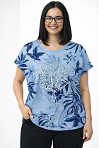 Футболка Elena&Vika 26025 l.blue - делук