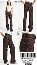 Джинсы Jeans Style 4227-7W5-130 chocolate - делук