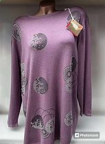 Свитер Elena&Vika 24049 lilac - делук