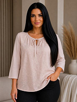 Блузка Elena&Vika 26028 l.beige - делук