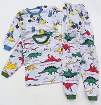 Пижама Meloria ML3107 grey-l.blue - делук