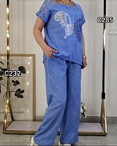 Штаны Yafeier C232 blue - делук