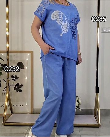 Штаны Yafeier C232 blue - делук