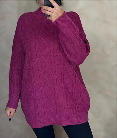 Свитер Elena&Vika 24009 purple Свитер Elena&Vika 24009 purple - делук