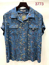 Рубашка Lida 6436 white-blue - делук