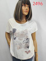 Футболка Lida 2496 white - делук