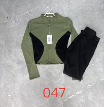 Костюм Спорт Newjeans 047 olive - делук