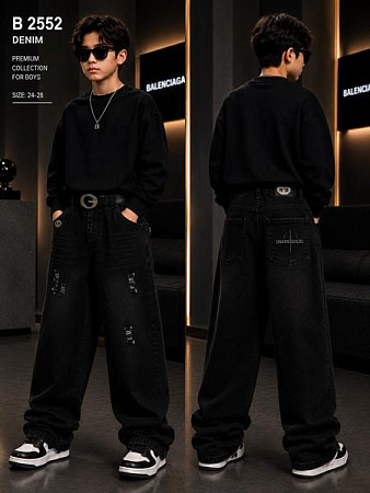 Джинсы Major Kids B2552 black - делук