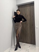 Юбка Arina 2419 brown - делук