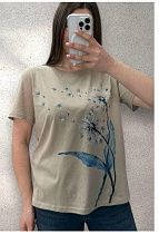 Футболка Levisha 25072 beige - делук