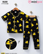 Пижама Meloria 8600 black - делук