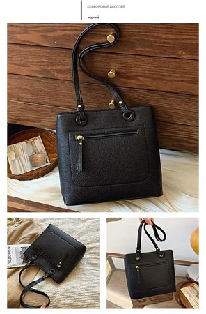 Сумка Fashion Bag K0125-5 black - делук