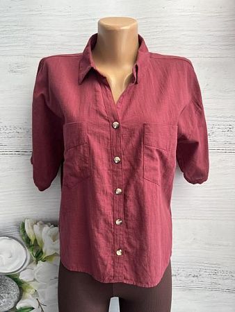 Рубашка New Season 8592 wine - делук