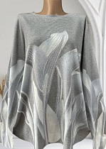 Свитер Elena&Vika 25210 grey - делук