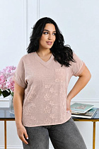 Футболка Elena&Vika 26121 l.beige - делук