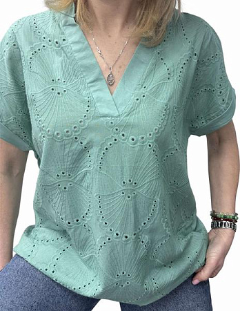 Футболка Elena&Vika 26004 mint - делук