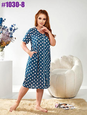 Халат Bat 1030-8 blue - делук