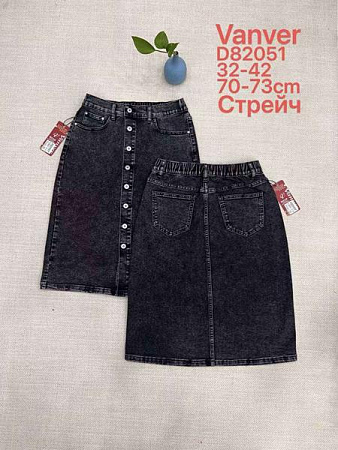 Юбка Vanver D82051 black - делук