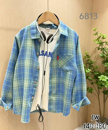 Рубашка Flong 6813 l.blue - делук