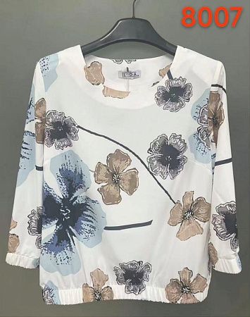 Блузка Lida 8007 white - делук