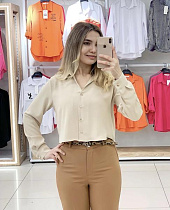 Рубашка Style Nadezhda SN354 beige - делук