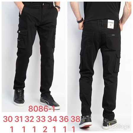 Джинсы God Baron 8086-1 black - делук