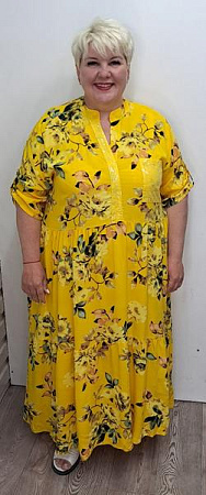 Платье Romeo Life RL1061 yellow - делук