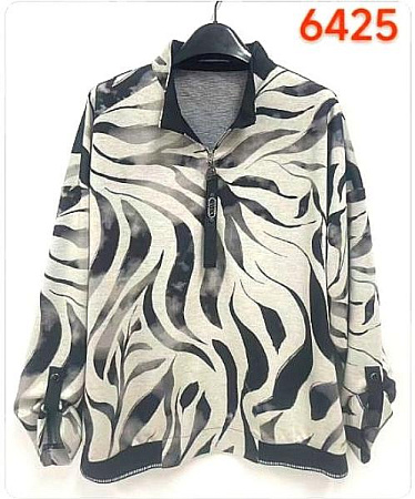 Свитер Lida 6425 beige-black - делук