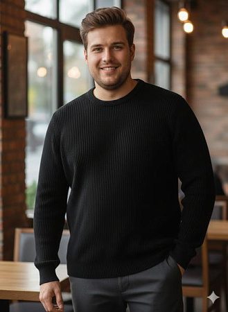 Свитер Moranny 78126-1 black - делук