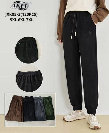 Штаны Спорт Alia JXK05-2 mix велюр - делук