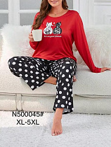 Пижама Brilliant B500045 red - делук