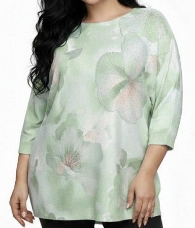 Свитер Elena&Vika 26126 green - делук