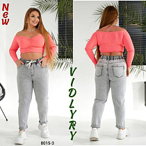 Джинсы Vidlyry 8015-3 l.grey - делук