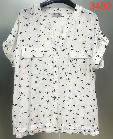 Рубашка Lida 3480 white - делук