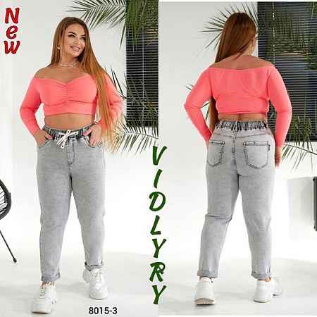 Джинсы Vidlyry 8015-3 l.grey - делук