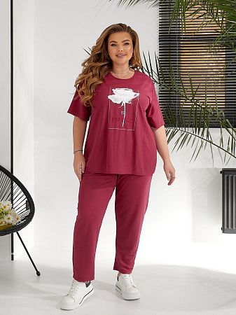 Костюм Спорт Oska 6049 red - делук