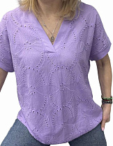 Футболка Elena&Vika 26004 lilac - делук