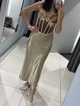 Юбка Comod 1229 beige - делук