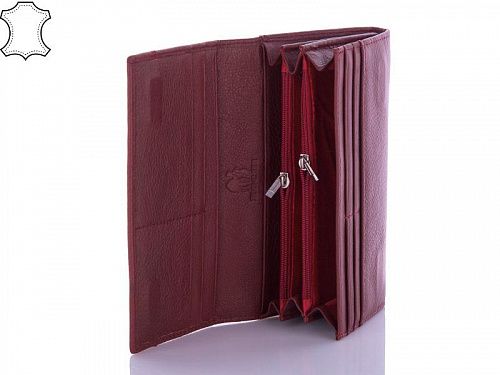 Кошелек Trendshop K515-H09 wine-red кожа