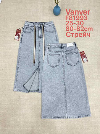 Юбка Vanver F81993 l.grey - делук