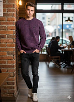 Свитер Moranny MR384 wine - делук