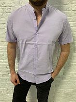 Рубашка No Brand Батал S1252 purple - делук